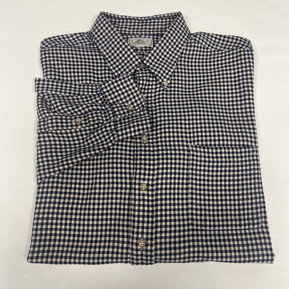 McCulley's Highlands-Aspen Button Down Shirt Gingham Checkered L/S Sz 18‎ 1/2-36